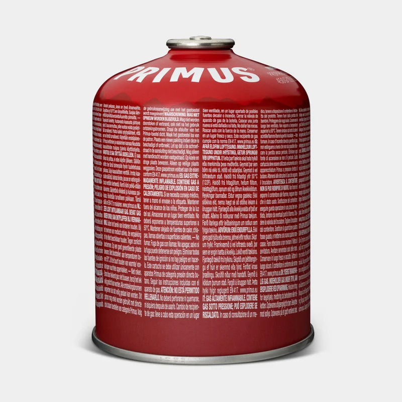 Gas canister / camping gas Primus Power Gas, threaded, -15° to +25°C, 450 grams