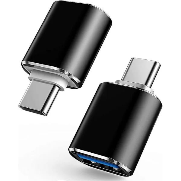 usb c til usb-adapter 2-pakning usb c hann til usb 3.0 hunn-adapter, usb c-adapter kompatibel betterlifefg