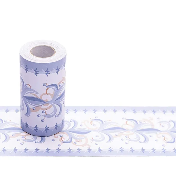 Wallpaper Border Self-Adhesive Decal, 4 inch x 32.8 ft (Blue)