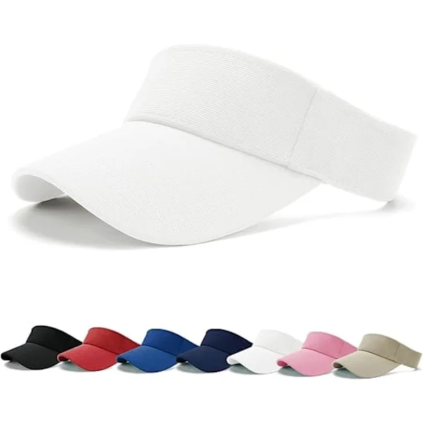 Solbeskyttelsescaps - Dame Ponytail Caps, Sports Utendørs Ensfarget Caps, Justerbar Twill Golf Tennis Caps for Menn [qb]