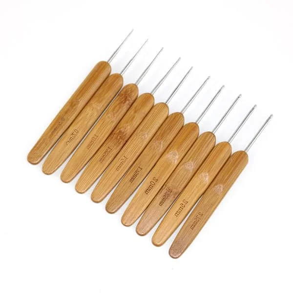 Dreadlocks Hæklenåle, Hæklenåle til Dreadlocks, Dread Locks Hæklenål til Fletninger 0,5 mm (1 Nål og 2 Nåle)