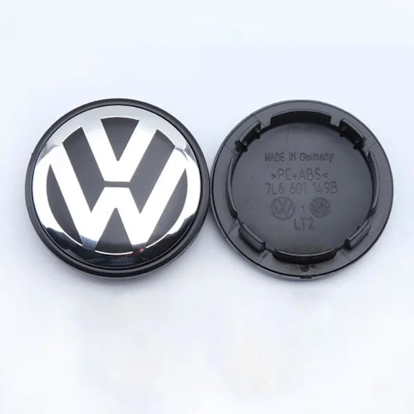 4 stk. Egnet til Volkswagen hjulkapsel standard 70 mm nav centerdæksel dæk bil logo bil modificeret hjuldæksel