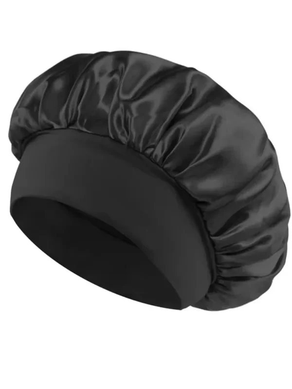 AliExpress - Lot de 1/3/5/10 bonnets en satin et soie, bonnets de nuit souples, bonnets de sommeil en satin pour cheveux bouclés naturels de femme