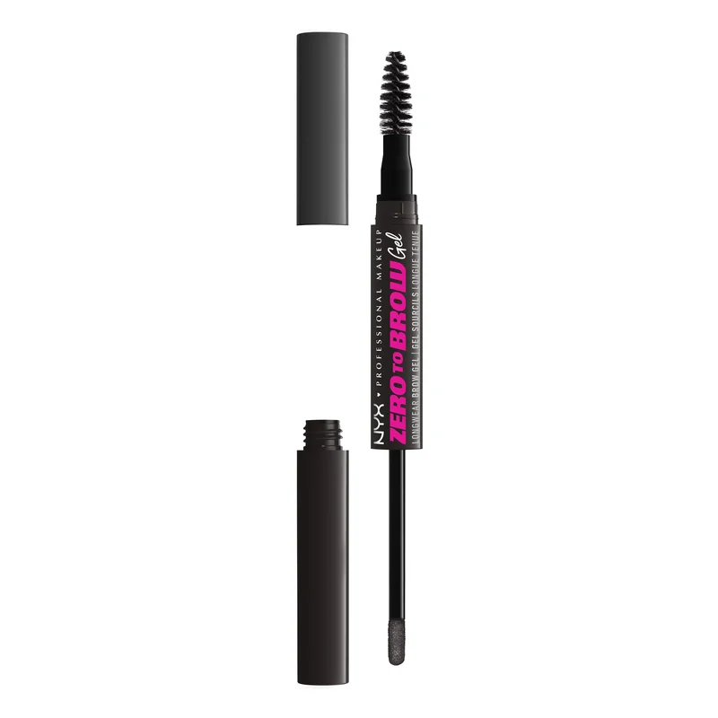 Nyx Professional MakeUp Zero to Brow Gel 08 Black - Gel e mascara sopracciglia