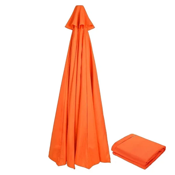 /NN/2023 Varmt Ersättningsduk för Trädgårdsparasoll, Taköverdrag för 2,7m 6-Armad / 8-Armad Uteplats Solparasoll Tyg 100% Ny Orange Orange 270cm*8 