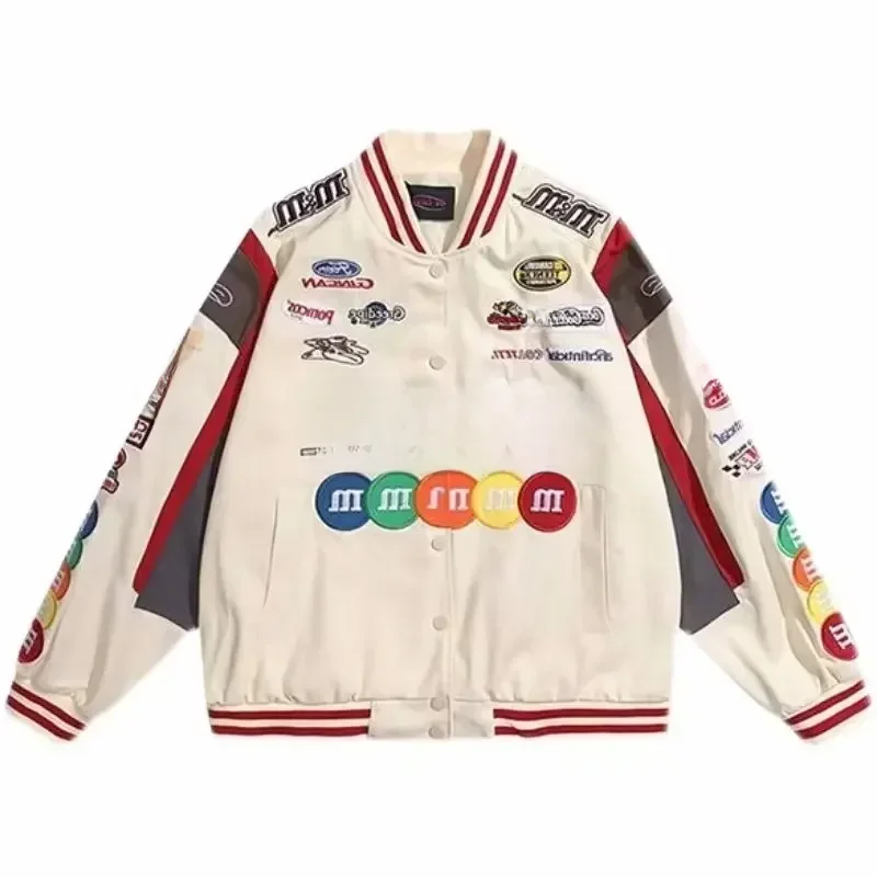 AliExpress - Paar Motorrad jacke 2023 Herbst mm Baseball Uniform Männer und Frauen Biker jacke Ins Tide Hip-Hop Vintage Jacke für Männer