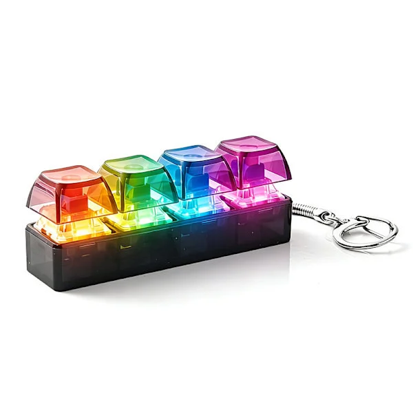 Keyboard Fidget Toys, Keyboard Fidget Toys with LED Lights, Stress Relief Toys, Fidget, AB