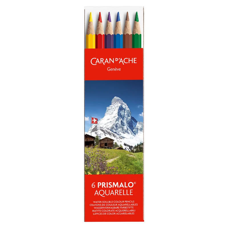Caran d'Ache Prismalo Akvarellblyanter 6-set