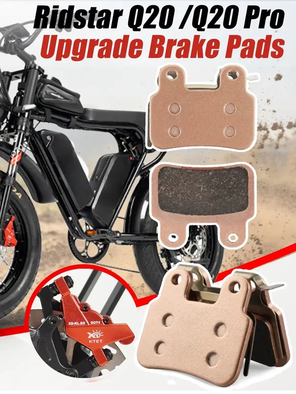 AliExpress - Plaquettes de frein semi-métalliques longue durée ! Pour Ridstar Q20/Q20 Pro/H26 Pro – Compatible avec XD-KLBS-DOT4, remplacement de vélo
