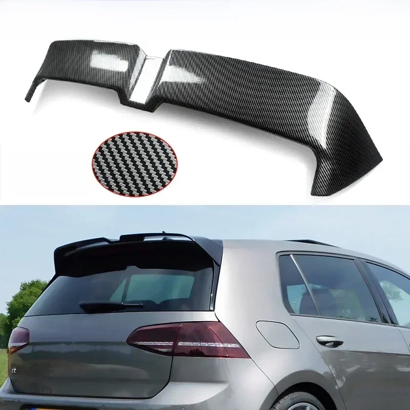 AliExpress - Extension d'aileron de toit arrière aspect fibre de carbone pour VW Golf 7 Golf 7.5 R-Line MK7 MK7.5 2015-2019, capot de coffre arrière, 