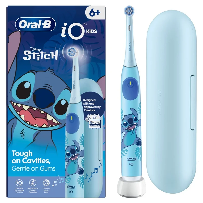 iO2 Kids 6+ Stitch, Travel Case - Oral-B iO Kids eltandborste med Stitch-design