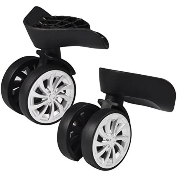 360 Swivel Wheel Replacement Luggage Travel Suitcase Wheels Plastic, Suitcase Wheel Repair Replace Luggage Wheels, 3.5x2.75x2.2In