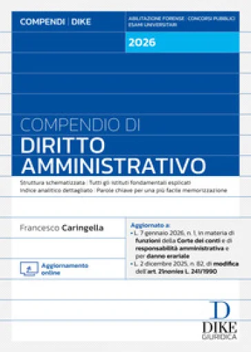 Compendio di diritto amministrativo 2026. Con aggiornamento online Francesco Caringella