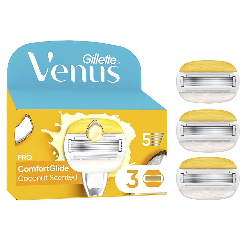 Gillette Venus Pro Comfortglide Coconut Olay Barberblade 3ct, Hudpleje, Hårfjerning, Skrabere & Blade