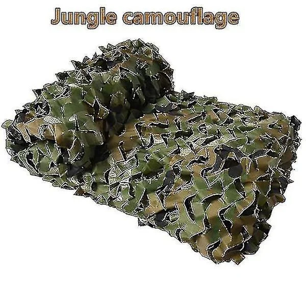 3x5m 3x8m 3x10m 4x5m Forstærket Camouflagenet Pool Strandpavillon Have Solbeskyttelse Camouflagenet 7 Farver Junglecamouflage Jungle camouflage