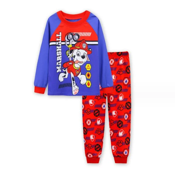 PAW Patrol Pyjama-setti Långärmad Byxor -setti Yöasut Punainen rode 110cm