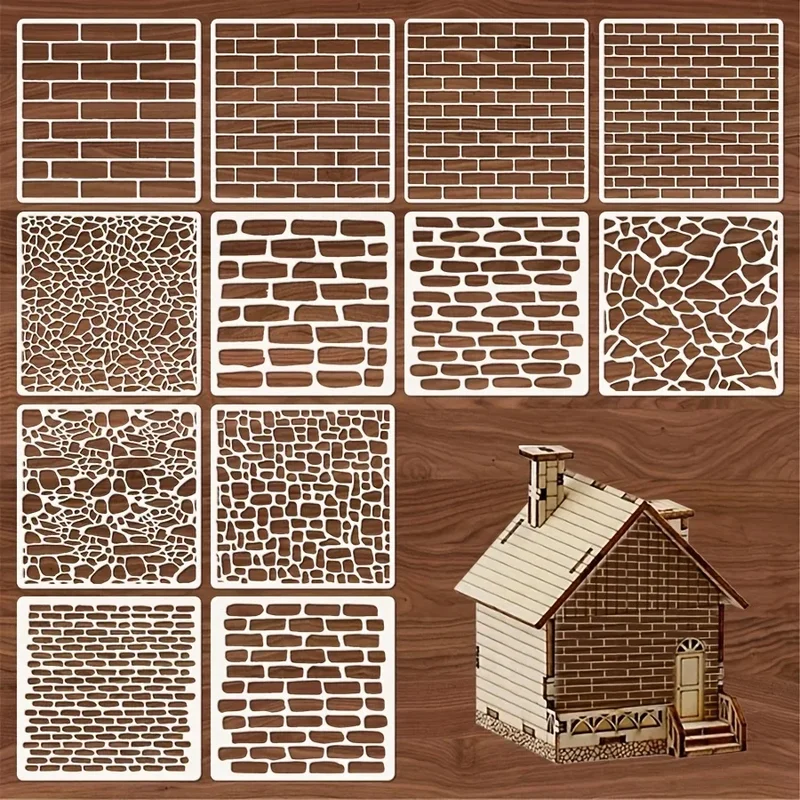AliExpress - Wonder zonder vaardigheden! 12-pack 6"x6" wasbare stencils | Herbruikbare spuitverfsjablonen | Vloerkritsen, woondecoratie en 
