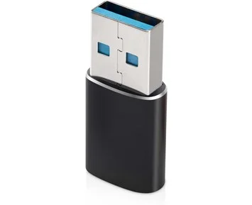 Andersson USB-A to USB-C adapter 3A Black - USB-A till USB-C adapter 3A, 60W