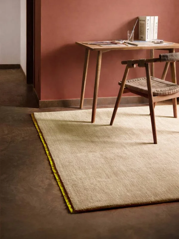 Lisa Pequeño Moderna Pelo Alfombra - Beige/Amarillo 140X200 En Estilo Moderno