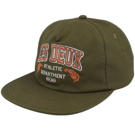 Les Deux - Verde snapback Gorra - Paisley Organic Cap Olive Night Snapback @ Hatstore