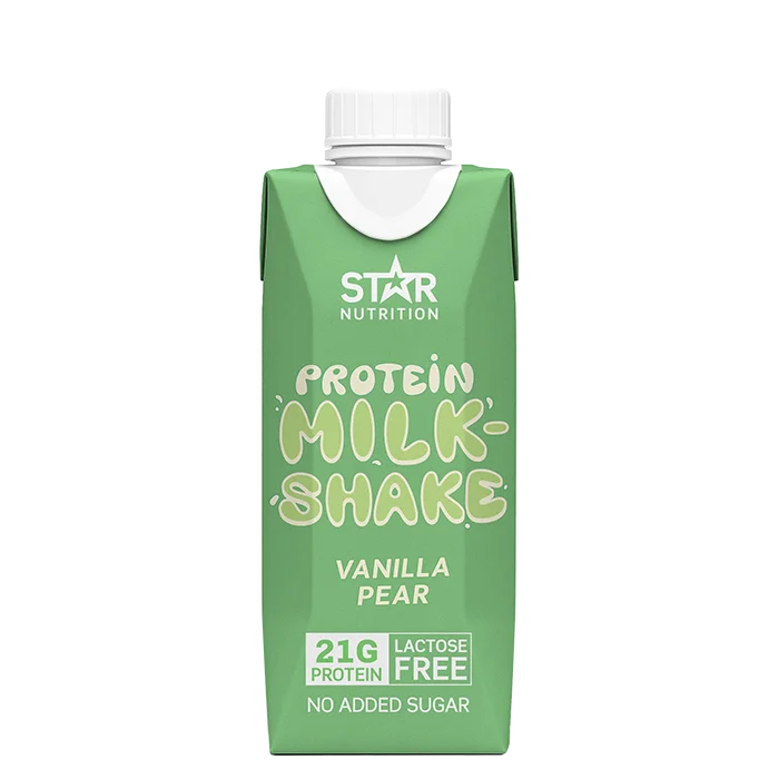 Proteindrikke Star Nutrition Protein Milkshake 250 ml, Vanilla Pear - Bodyman.dk