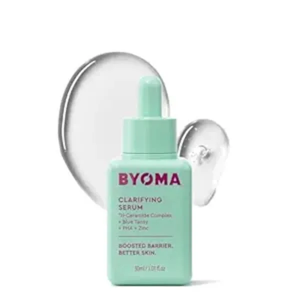 BYOMA Hydrating Serum, Hydrating Facial Serum with Squalane, Glycerin & Ceramides, for Dewy Radiant Skin, 30ml Green