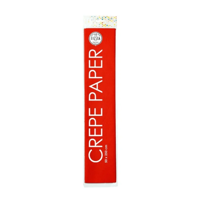 Kreppipaperi 50x250 cm - punainen