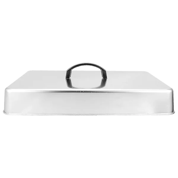 Bakplåt i rostfritt stål, lock till stekhäll, tillbehör till utomhusgrill, överdrag för pensling, lock 201#