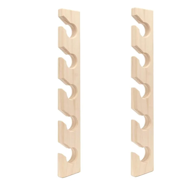 2-pack Wooden Wall Hat Racks, Wall Mount Cap Organizer, Vertical Hat Storage for Closet-FX-