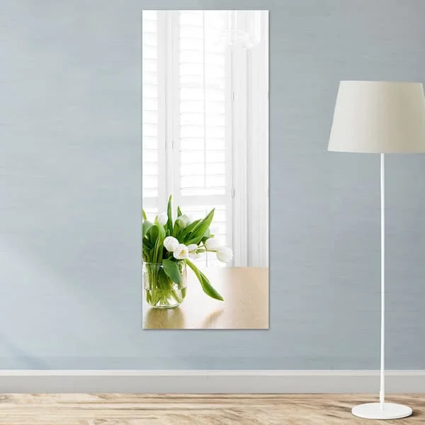 (Erikoistarjous) Itsekiinnittyvä peili 40 x 122 cm Joustava itsekiinnittyvä peili T
