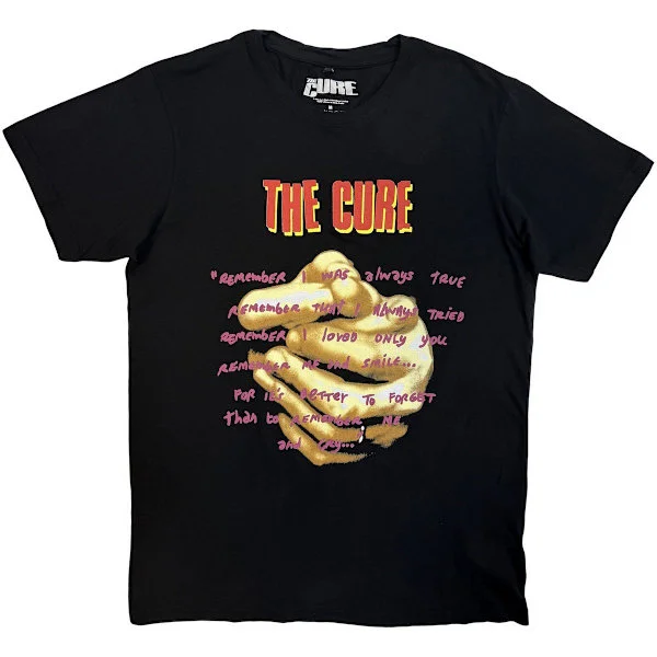 The Cure Unisex Vuxen Praying Hands Treasure Lyric T-Shirt XL Svart