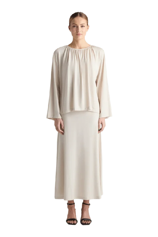 Residus Ciri Top - Oyster T-shirts & toppar Dam Beige XS