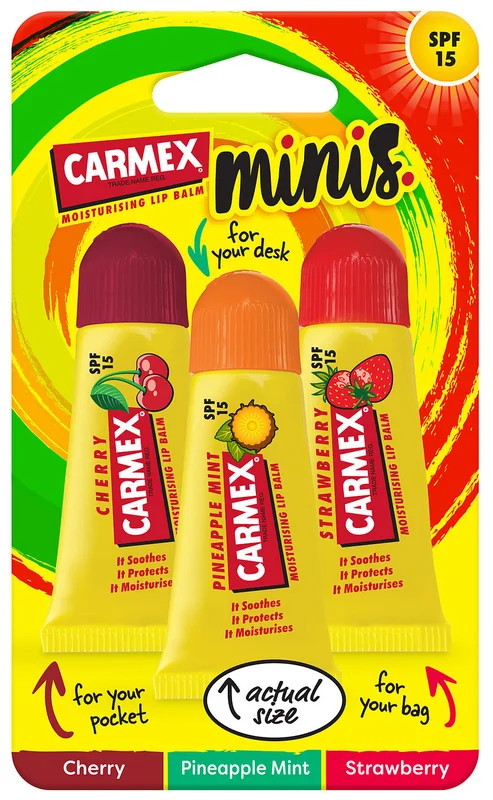Carmex CARMEX MINITUBES, Hudpleje, Ansigtspleje, Læbepleje