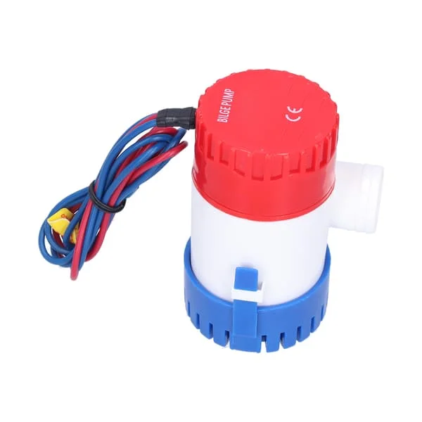 Länspump DC halvautomatisk strömbrytare Elektrisk liten dränkbar pump för avlopp Ger ström 12V/24V 350/500/750/1100GPH(12V 1100GPH)