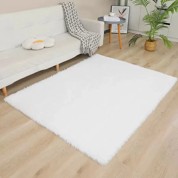 Shaggy Teppe, Enkelt Moderne Fluffy Stue Soverom Ultra Myk Mikrofiber - Flere fargevalg - 160×200cm