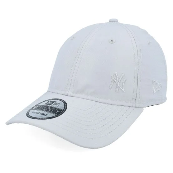 New Era - MLB Grå unconstructed Kasket - New York Yankees Flawless 9TWENTY Grey Adjustable @ Hatstore