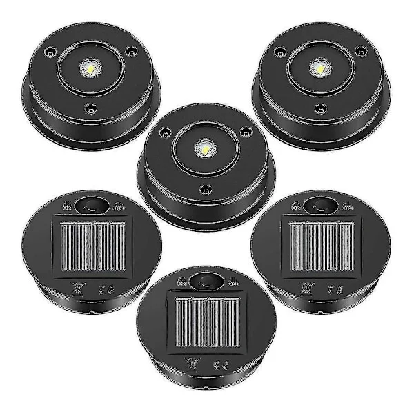 6 st Solar Lights Ersättningstopp 7 Solar Lantern Delar Led Solar Panel Lantern Lock Ljus Kompatibla Utomhus