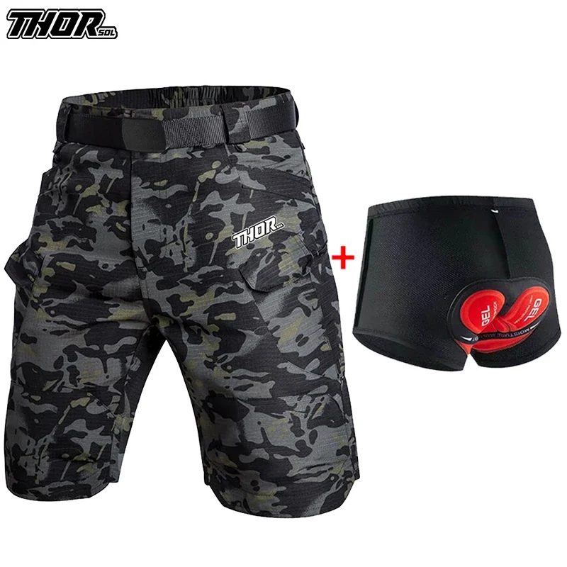 AliExpress - 2023 Thorsol Herren Camouflage Cycling Downhill Shorts MTB Fahrradhose Culottes Short Vtt Homme Enduro Mountainbike Shorts