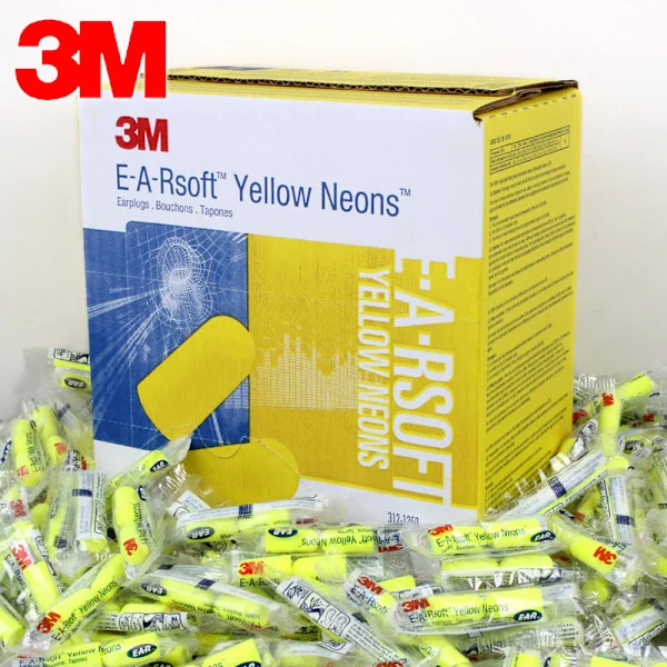 3M Ear Classic Ørepropper, 50 par Pakket i Par, Gule, SNR = 28dB, Øreklokker [ege]