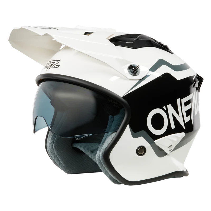 Casco Jet O'Neal Volt Solid Bianco/Nero S