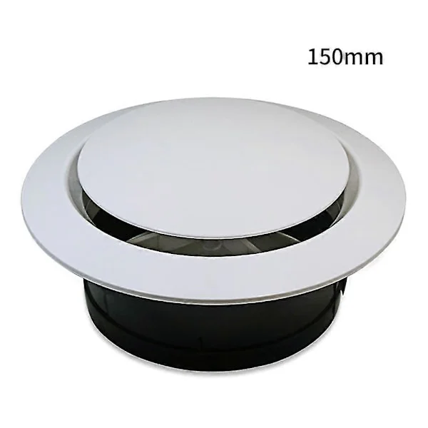 Ilmanvaihtoventtiilin kansi Ilmanpoistoilmasuutin 100mm 150mm Ilmastointiputki Kodin ilmanvaihto Säädettävä säleikkö