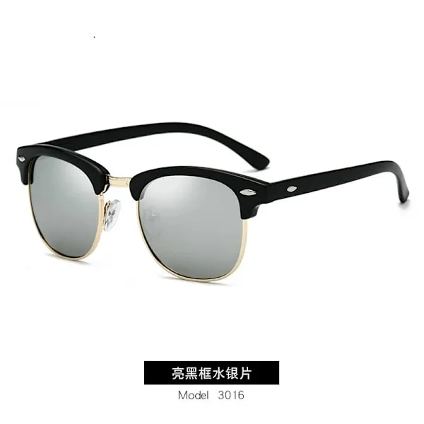 Polariserade Solglasögon Män Kvinnor RB3016 Märkesdesign Ögonsolglasögon Kvinnor Halvramlösa Klassiska Män Solglasögon Oculos De Sol UV400
