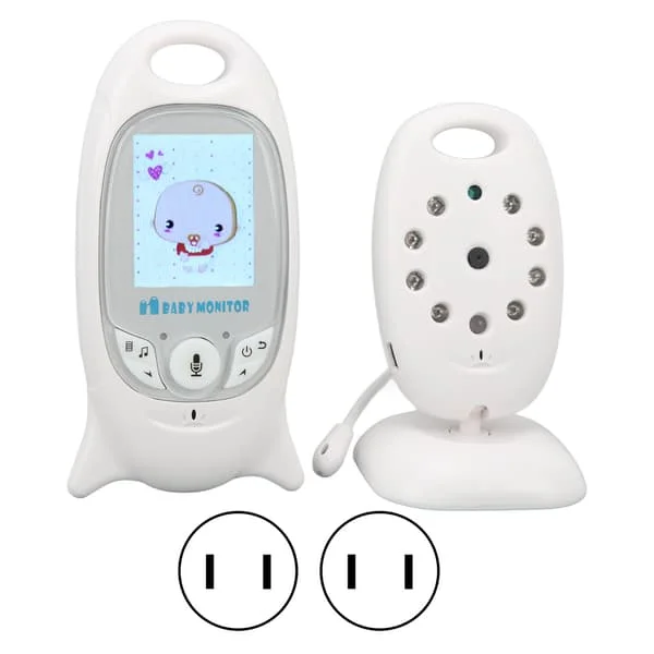 Video Babyalarm med Kamera Trådløs WIFI Tovejskommunikation Nattesyn 2 Tommer LCD Skærm Temperaturmonitor