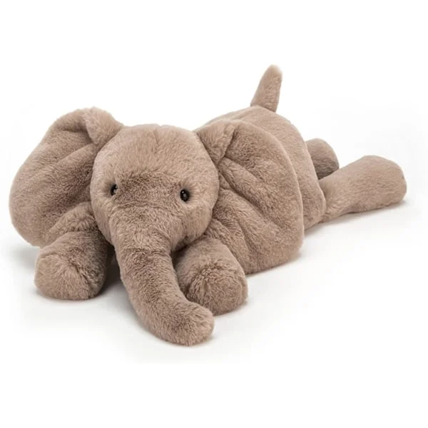 Jellycat Smudge Elefant Gosedjur, Medium 50cm - Elefant Plyschleksak - Klassisk Barngåva