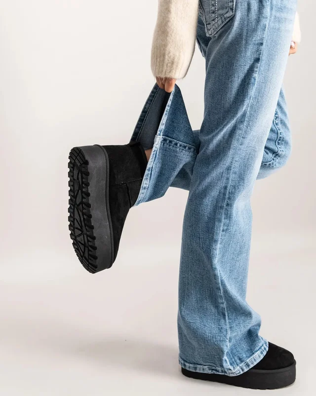 RYVLS Low Chunky Winter Boots Svart Sko Jente - Kids Brand Store
