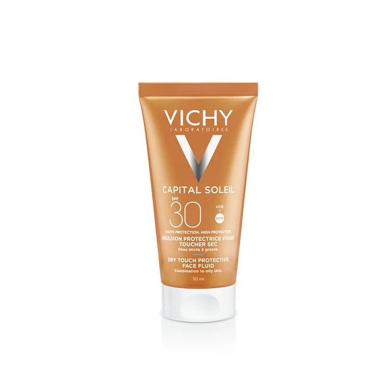 Vichy Capital Soleil Dry Touch SPF 30 50 ml, Hudpleje, Solcreme, Solcreme Til Ansigtet