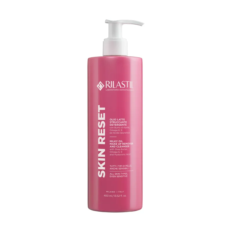 Rilastil Skin Realist Olio Latte struccante detergente 400ml - Olio detergente viso