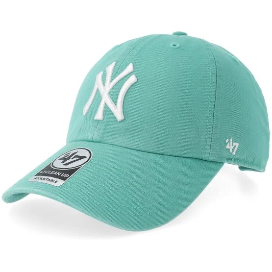 47 Brand - MLB Grön unconstructed Keps - New York Yankees Clean Up Luna Dad Cap @ Hatstore