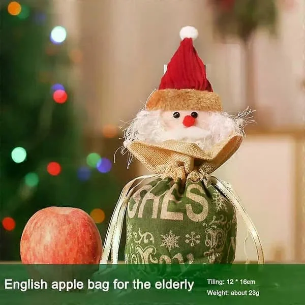 Julklappspåsar Julstrumpa Väska Förpackningslåda Julgodispåse Barn Handhållen Prydnad Julklappspåse
