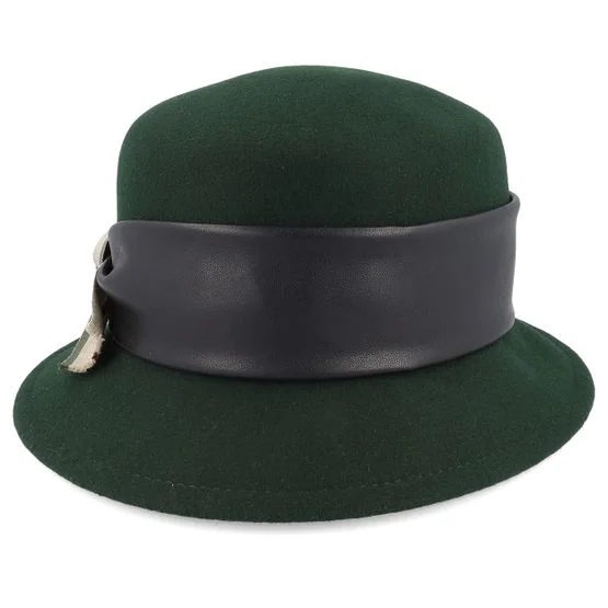Mayser - Grøn bucket Hat - Susanne Wool Soft Bottle Bucket @ Hatstore